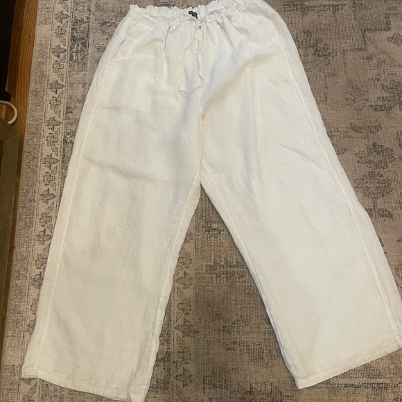 J. Crew Soleil pant in linen white size XL - Picture 5 of 11